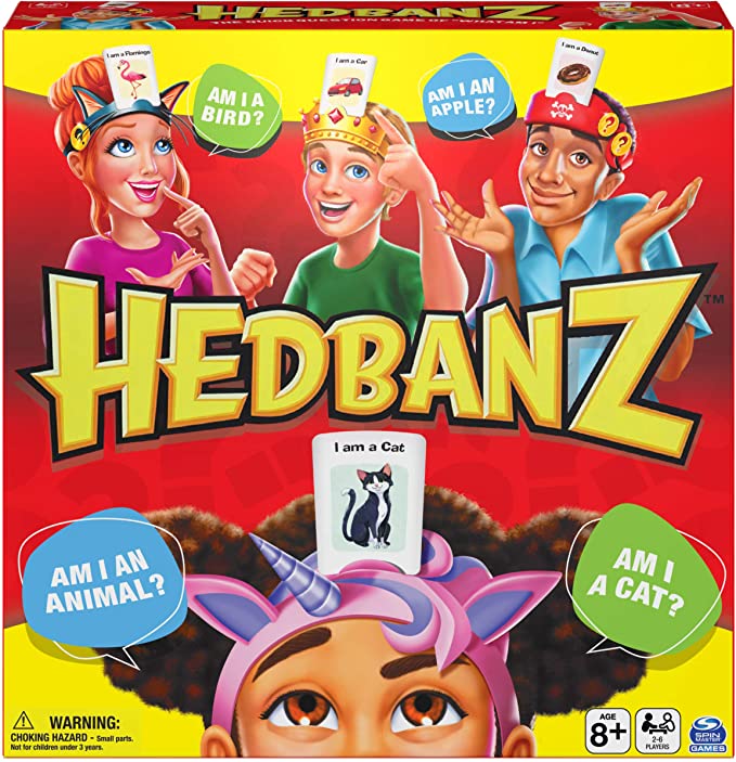 Hedbanz Picture Guessing Board Game New Edition, for Families and Kids Ages 8 and up