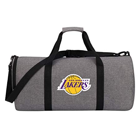 Officially Licensed NBA "Wingman" Duffle Bag, Gray, 24" x 12" x 12"