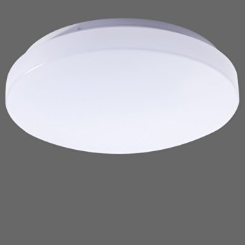 ProGreen 110V Dimmable 13-inch 15W LED Ceiling Mount Light Lamp, Neutral White 4000K, 100W Incandescent Bulb Equivalent, 1200lm Round LED Flush Mount Ceiling Lighting for Bedroom, Dining Room