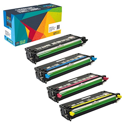 Do it Wiser Compatible High Yield Toner Cartridge Replacement for Dell 3110 3110cn 3115 3115cn 4-Pack