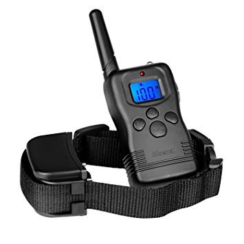 Petiner Rechargeable Dog Training Collar 330yd Remote Dog Shock Collar with Beep, Vibration and Shock for Dogs