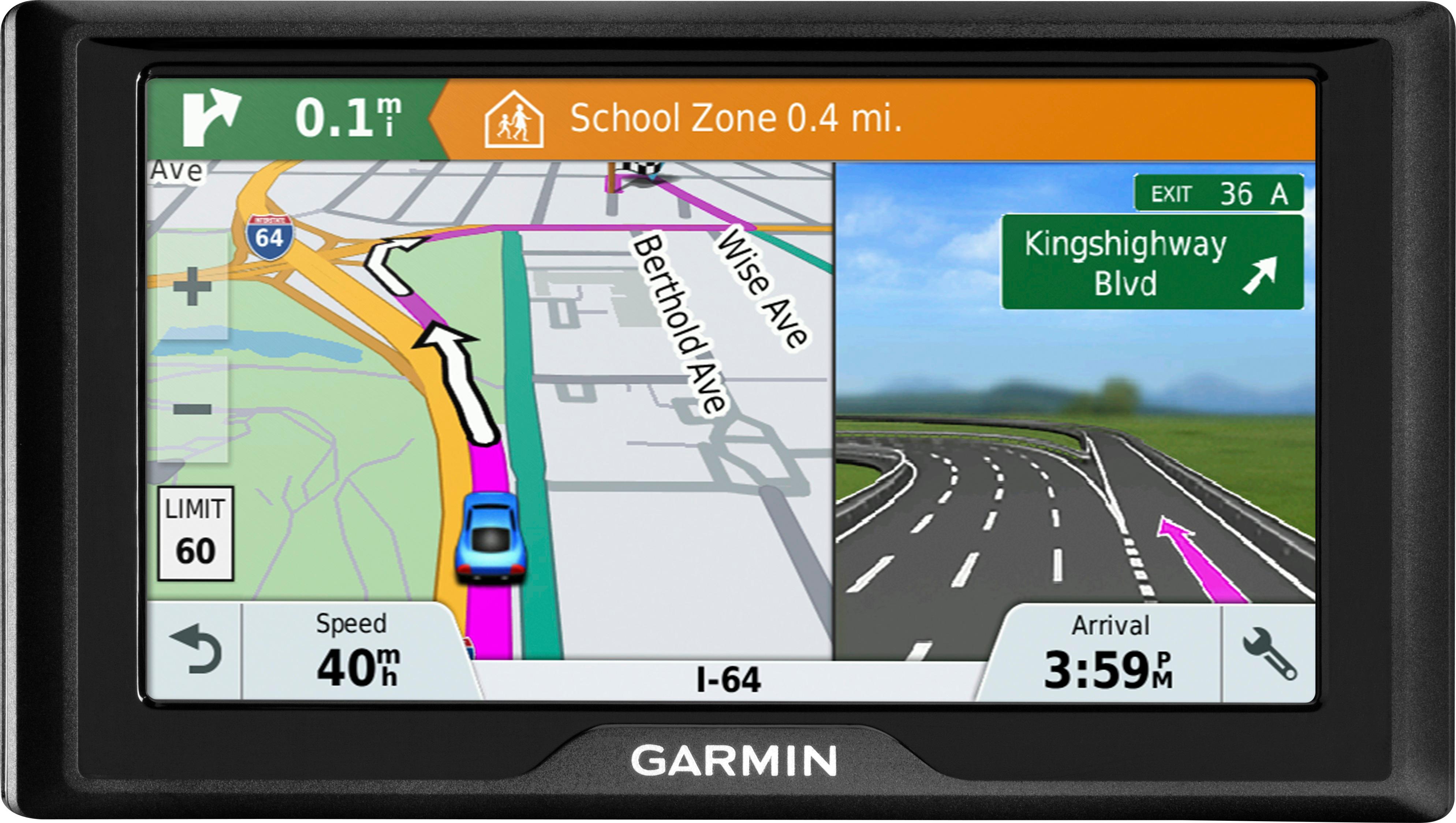 Garmin - Drive 61 LM 6.1" GPS with Lifetime Map Updates - Black