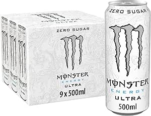 Monster Ultra Energy Drink, 9 x 500ml