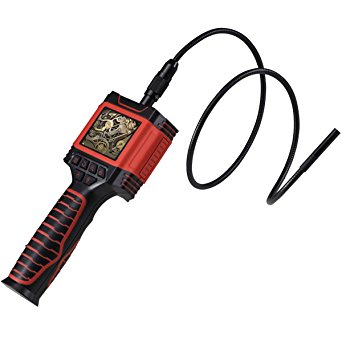 Inspection Camera, CiBest Portable Videoscope Borescope Handheld Automotive Extension 2.4" LCD Monitor Digital Video Endoscope Camera 6 LEDs 8.5mm Diameter Zoom in Waterproof Tube 3.3ft/1M Cable