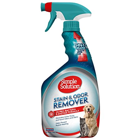 Simple Solution Pet Stain and Odor Remover Spray, 32-Ounce