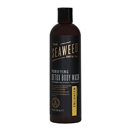 The Seaweed Bath Co. Purifying Detox Body Wash, Enlighten Scent (Lemongrass),12 fl. oz.