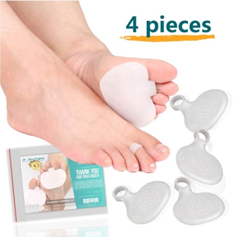 Metatarsal Ball of Foot Gel Pad Cushion (4pcs) by Dr.Step - Comfortable,Durable - Rapid Foot Pain Relief
