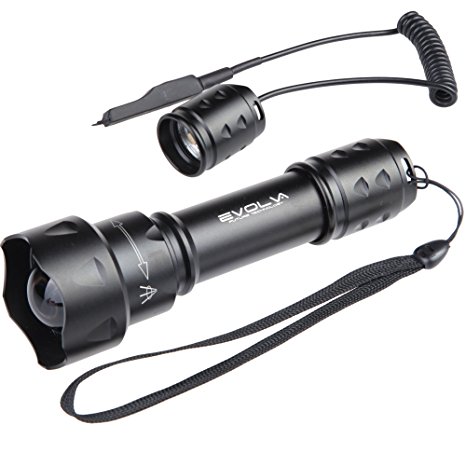 Evolva Future Technology T20 IR 38mm Lens Infrared Light Night Vision Flashlight Torch - Infrared Light is Invisible to Human Eyes - To be used with Night Vision Device