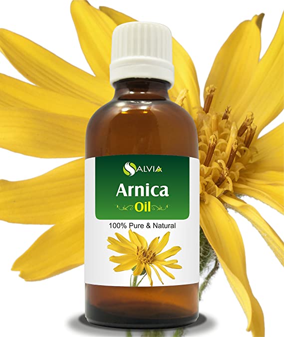 Arnica (Arnica Montana) Therapeutic Essential Oil Amber Bottle By Salvia 100% Pure & Natural Undiluted Uncut Cold Pressed Premium Aromatherapy Oil - 15 ML