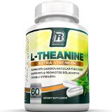 Top Rated L-Theanine - 60 Count 200mg Veggie Capsules - Enhanced with 100 mg of Inositol By BRI Nutrition