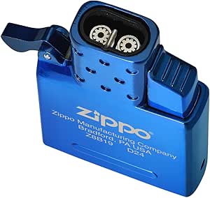 Zippo High Polish Blue Butane Lighter Insert - Double Torch