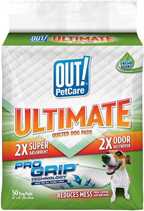 OUT! Ultimate Pro-Grip Dog Pads, 53 x 53 cm, 50 pads
