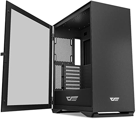 darkFlash DLX22 NEO Mid Tower Computer Case, E-ATX/ATX/Micro-ATX/Mini ITX Airflow PC Gaming Case, Hinged Tempered Glass Side Panel, USB Type-C Port, Cable Management System