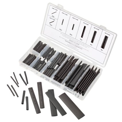 JawayTool 127 Pieces Assortment Heat Shrink Tube Wire Wrap Kit Electrical Connection Cable Sleeve Tubing Sets