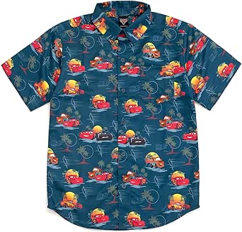 Disney Toy Story Mickey Mouse Cars Nightmare Before Christmas Button Down Shirt Toddler to Big Kid