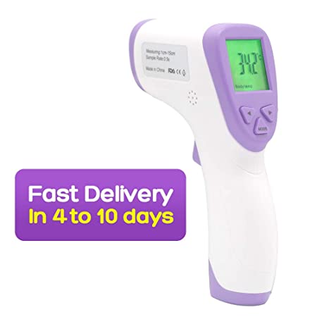 [Fastest Delivery]Forehead Thermometer Non-Contact Infrared Thermometer for Baby Kids and Adults - Accurate Instant Readings Ear Forehead Thermometer with LCD Display
