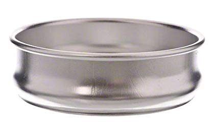 Update International ADP-48 Aluminum Pizza Dough Pan, 8-Inch, 48-Ounce - Set of 3