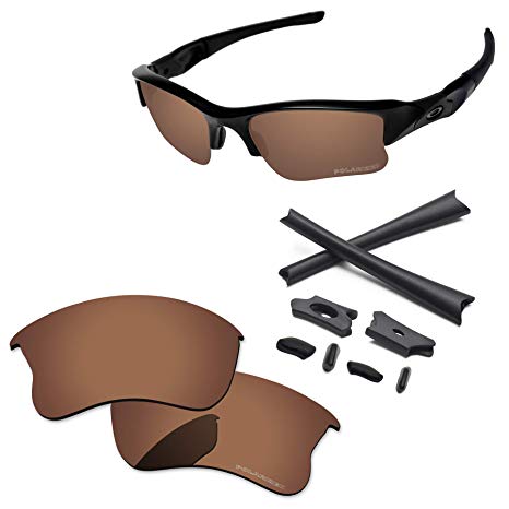 PapaViva Lenses Replacement & Rubber Kits for Oakley Flak Jacket XLJ