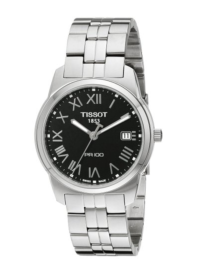 Tissot Men's T0494101105301 PR 100 Black Dial Bracelet Watch