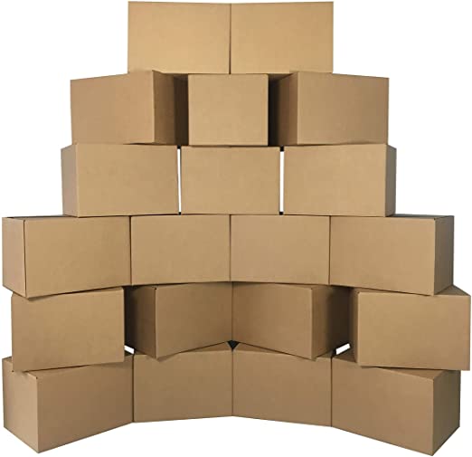 Uboxes Medium Moving Boxes 18"x14"x12" (Pack of 15)