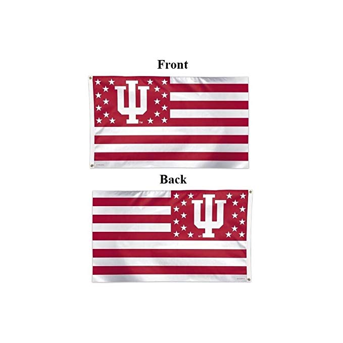 Wincraft NCAA Indiana University 16189215 Deluxe Flag, 3' x 5'