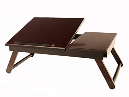 Frenchi Home Furnishing Lap Desk Flip Top with Drawer and Foldable Legs