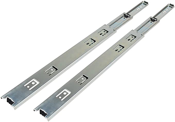 10" Side Mount Full Extension Ball Bearing Drawer Slide, 10-inch, 1-Pair, 100-LBS Weight Capacity