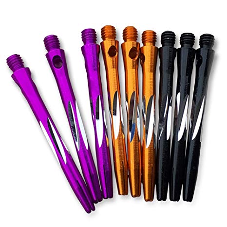 CASLONEE Exquisite Aluminum Darts Shafts Darts Stems Throwing Fitting (9pcs/Pack)