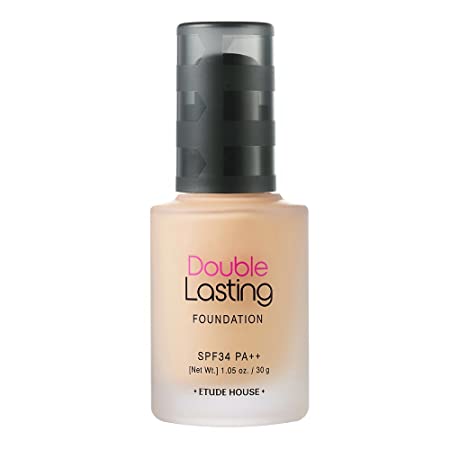 ETUDE HOUSE New Double Lasting Foundation (Sand) | High Coverage Weightless Foundation | 24-Hours Lasting Double Cover | Magnet-Like Adherence without Stickiness | Makeup Base