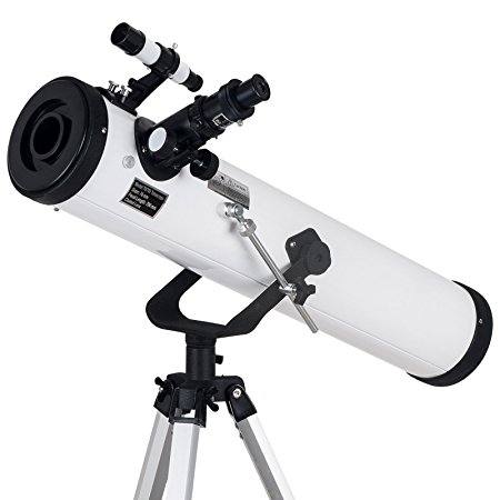 TOP-MAX New 700x76mm Reflector Telescope with Tripod and Eyepieces dual purpose
