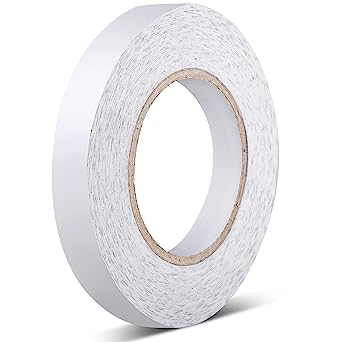 Outus Sticky Fabric Tape Double-Sided Tape Adhesive Cloth Tape Press-on Tape, No Sewing, Gluing, or Ironing, Alterations and Hemming Tool (1 Piece,4/5 Inch x 164 Feet)