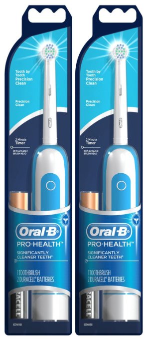 Oral-B Pro-Health Precision Clean Battery Toothbrush, 2 Count