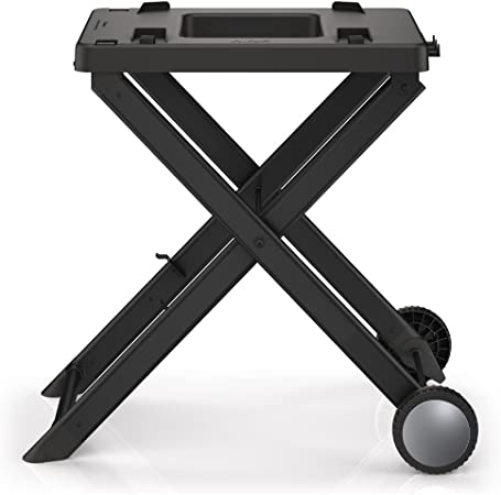 Ninja XSKSTAND Woodfire Collapsible Outdoor Grill Stand, Compatible with Ninja Woodfire Grills (OG700 Series), Foldable, Side Utensil Holder, Weather-Resistant, Black