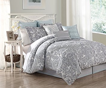 9 Piece Queen Luxe 100% Cotton Comforter Set