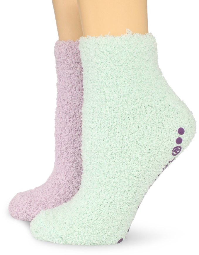Dr Scholls Womens 2 Pack Spa Low Cut Socks With Treads