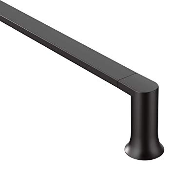 Moen BH3824BL Genta Modern 24-Inch Towel Bar, Matte Black