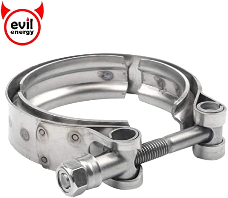 EVIL ENERGY 3.0" 304 Stainless Steel V-Band Clamp Exhaust Clamp For Replacement The Flange Clamp Kit