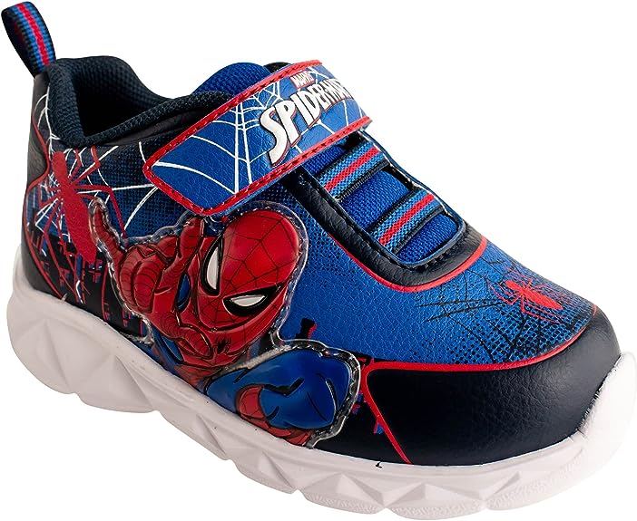 Marvel Spider-Man Toddler Light-UP Sneaker, Royal Blue