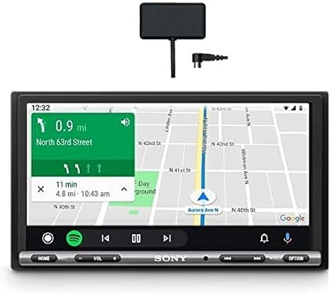 Sony XAV-AX3250ANT incl. DAB  Antenna, Media Receiver, 7-Inch Touchscreen, CarPlay, Android Car, Weblink 2.0, DAB , incl. Antenna, Bluetooth, A/V Input