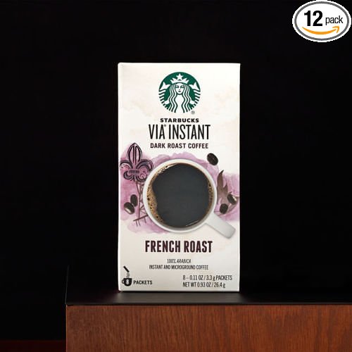 Starbucks VIA French Roast Coffee, 0.11 oz (12 pack)