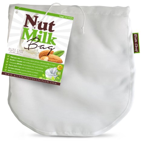 Elite Chef Nut Milk Bag Is Only One with Double Reinforced Seams so It Will Not Bust XL 12x12