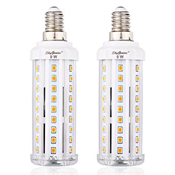 Warm White E14 LED Corn Light Bulb , 9W 950Lm 85~265V Energy Saving LED Bulb for wall lamp, chandelier , driveway , Front door , bathroom ceiling light , bedroom(2 pcs)