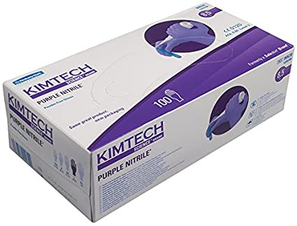 Kimtech Science Purple Nitrile Gloves Medium 100 Pieces Hand Protection Safety