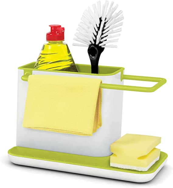 Joseph Joseph Caddy Sink Tidy, White and Green