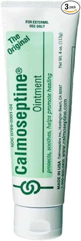 Calmoseptine Moisture Barrier Skin Ointment - 4 oz, Pack of 3