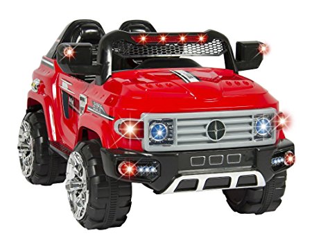 12V MP3 Kids Ride on Truck Car R/c Remote Control, LED Lights, AUX and Music