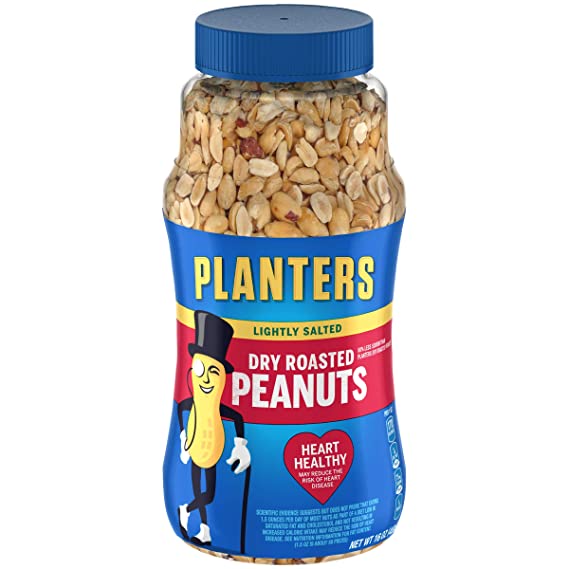 Planters Lightly Salted Dry Roasted Peanuts (16 oz Jar)