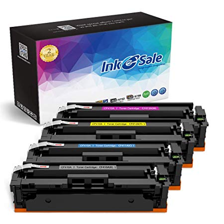 INK E-SALE Compatible Toner Cartridge Replacement for HP CF410A CF411A CF412A CF413A for use with HP Color Laserjet Pro MFP M477fdn M477fdw M477fnw (KCMY, 4-Pack)