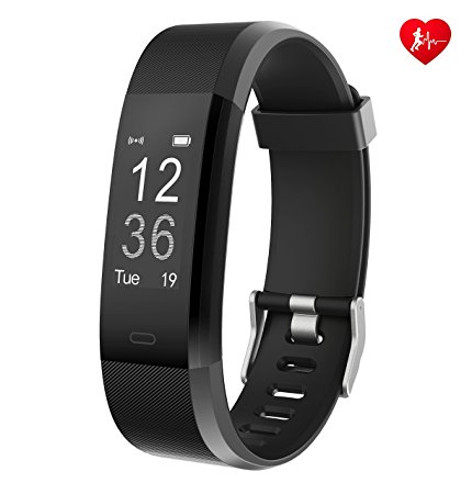Fitness Tracker Arbily YG3PLUS Heart Rate Monitor Smart Bracelet Activity Tracker Sport Pedometer with Waterproof/Call Message/Sleep Monitor/Control Camera/Calorie/Sedentary Alert for Android and iOS