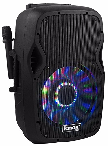 Knox Gear 100-Watt 15-Inch Portable Bluetooth PA and Karaoke Party Speaker System